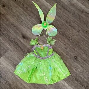 Disney Lime Green Fairy Bunny Costume with Iridescent Ears and Purple Trim